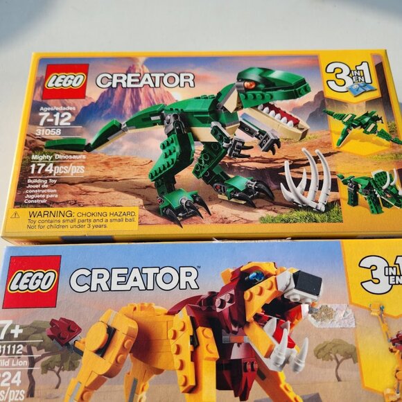 NEW LEGO Creator 3-in-1 BUNDLE Lion Safari Dinosaurs Fantasy Forest Creatures 31 - Picture 15 of 15